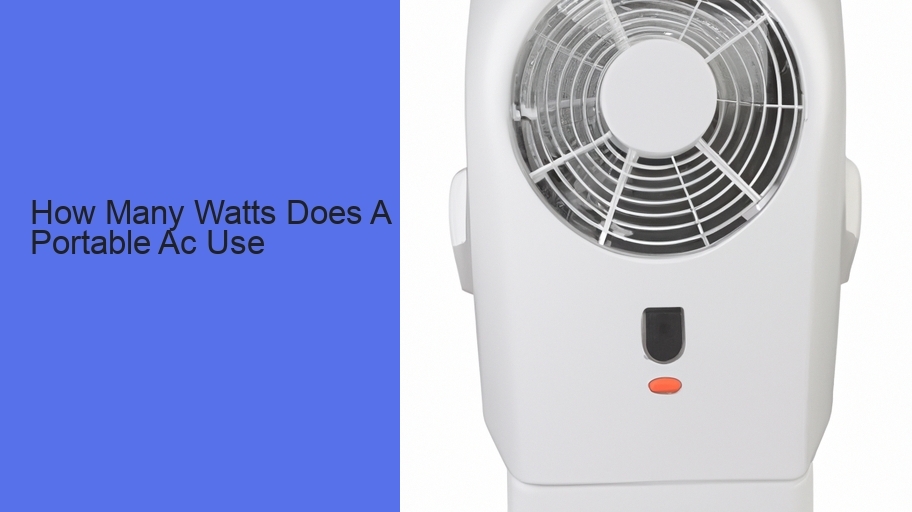 How Many Watts Does A Portable Ac Use